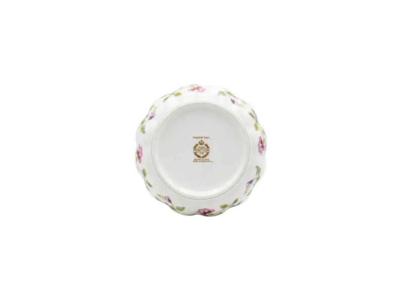 Minton "Haddon Hall" Bone China Scalloped Fluted Bowl - Made in England