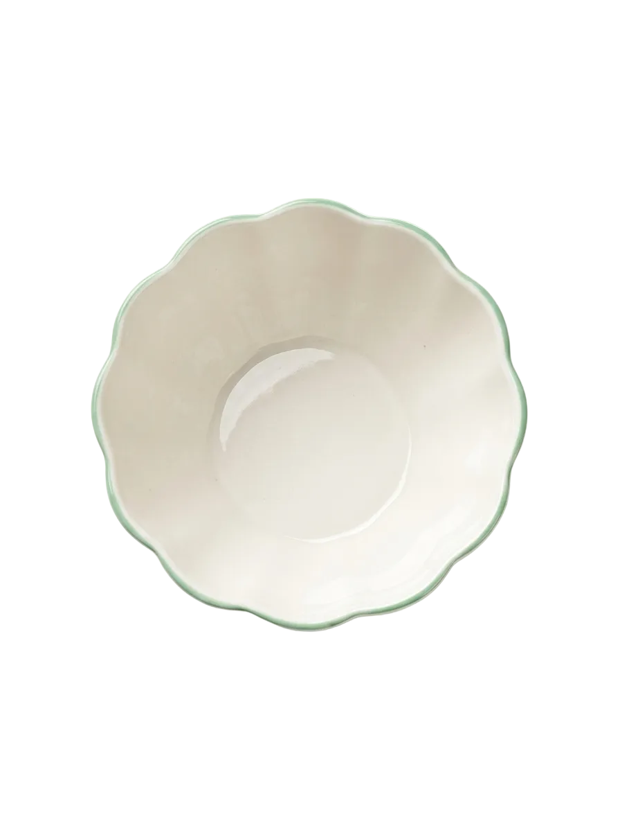 Minton "Haddon Hall" Bone China Scalloped Fluted Bowl - Made in England