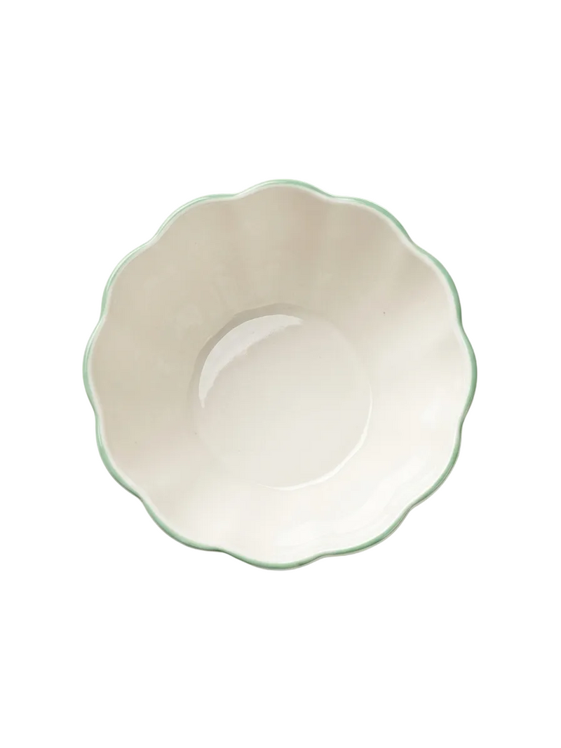 Minton "Haddon Hall" Bone China Scalloped Fluted Bowl - Made in England