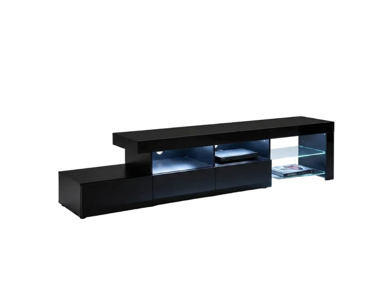 Modern Black Entertainment Set — TV Unit & Coffee Table