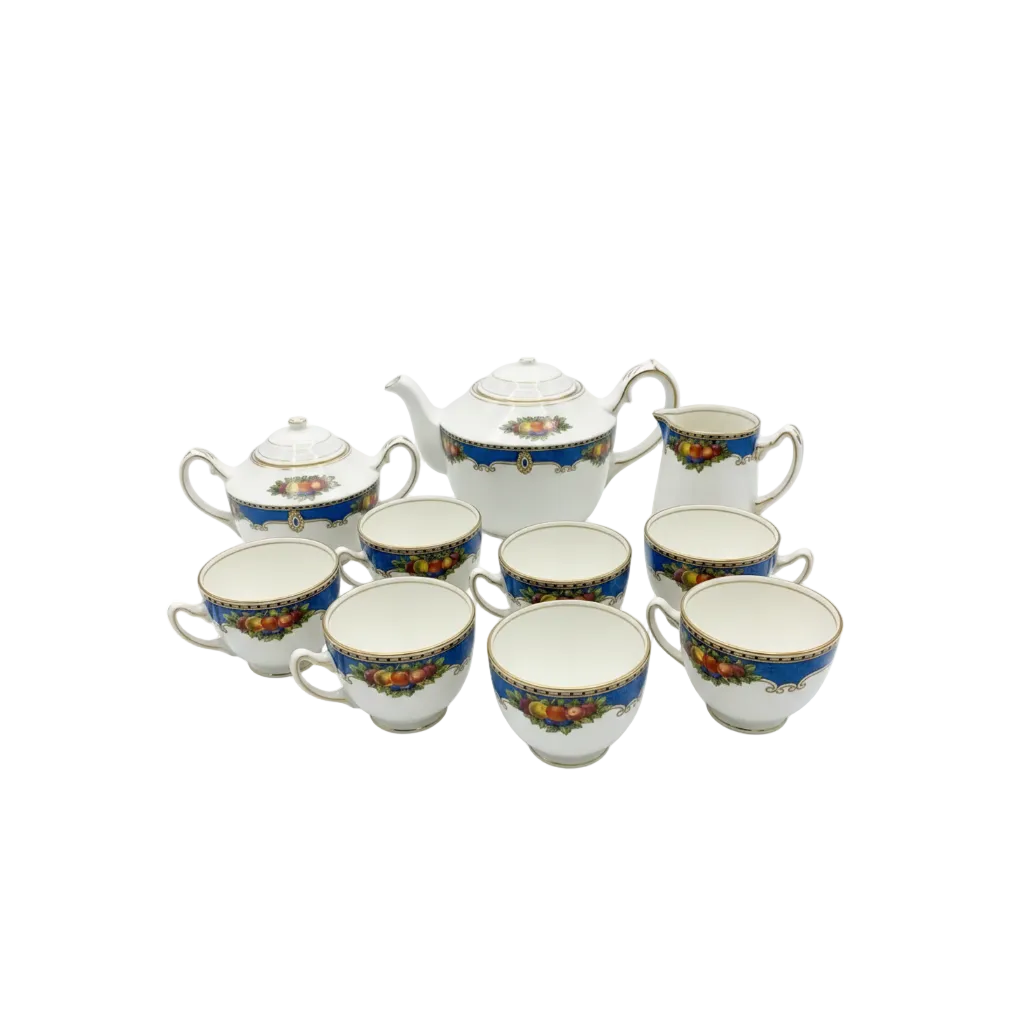 Rare Art Deco 1920s Eubank China Tea Set — John Martin & Co Adelaide | 9pc Fruit