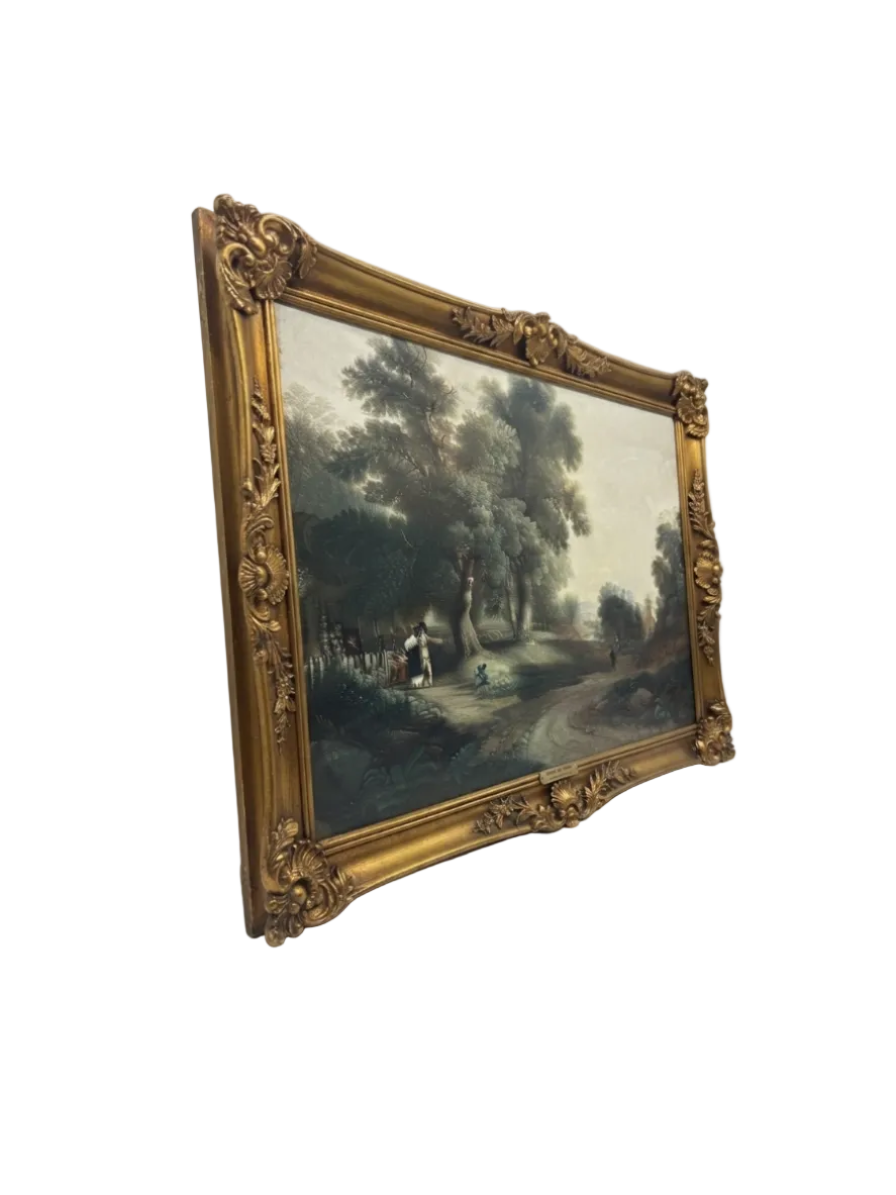 Asher B. Durand 'Sunday Morning' Framed Oleograph