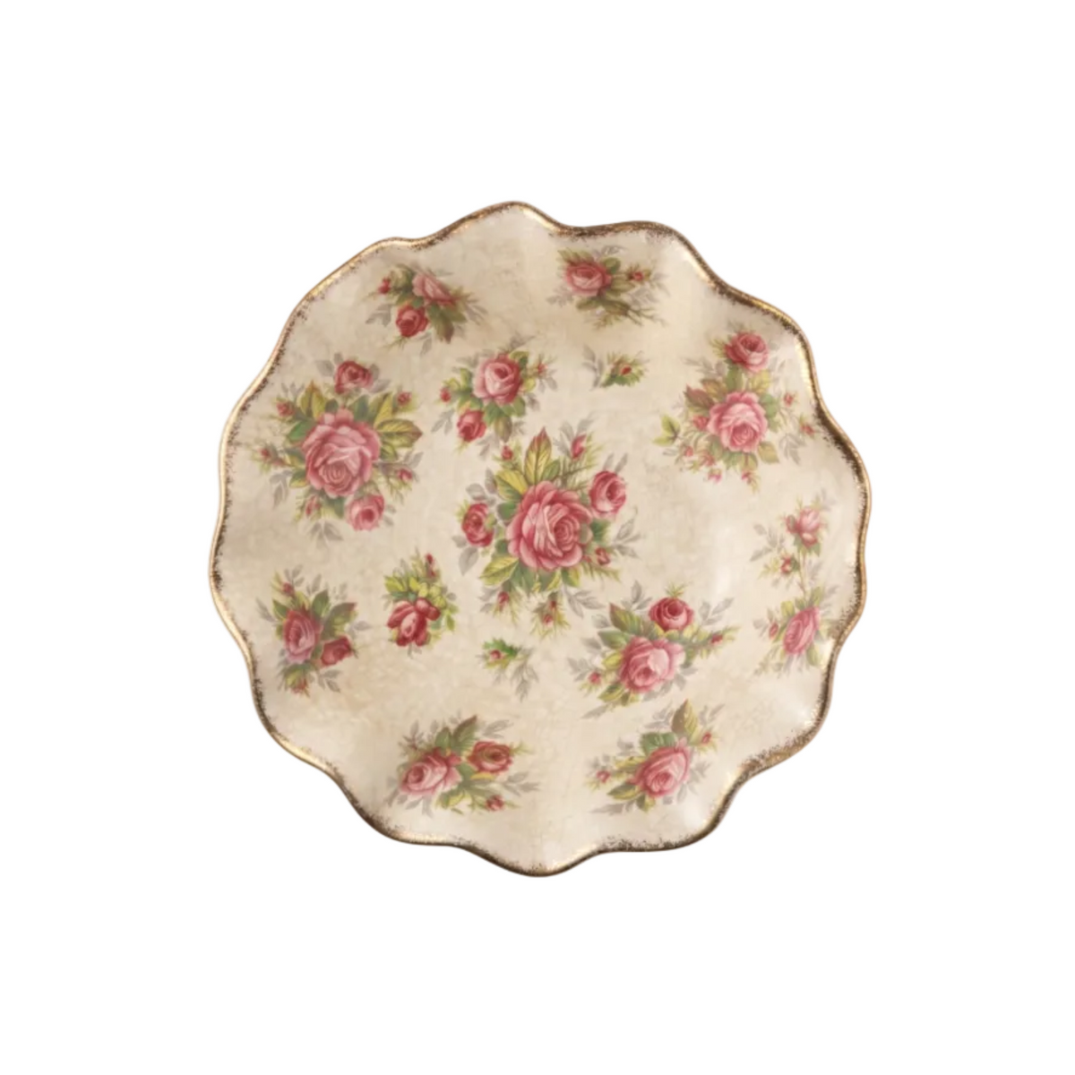 Old Foley James Kent La Rosa Fluted Rose Trinket Dish