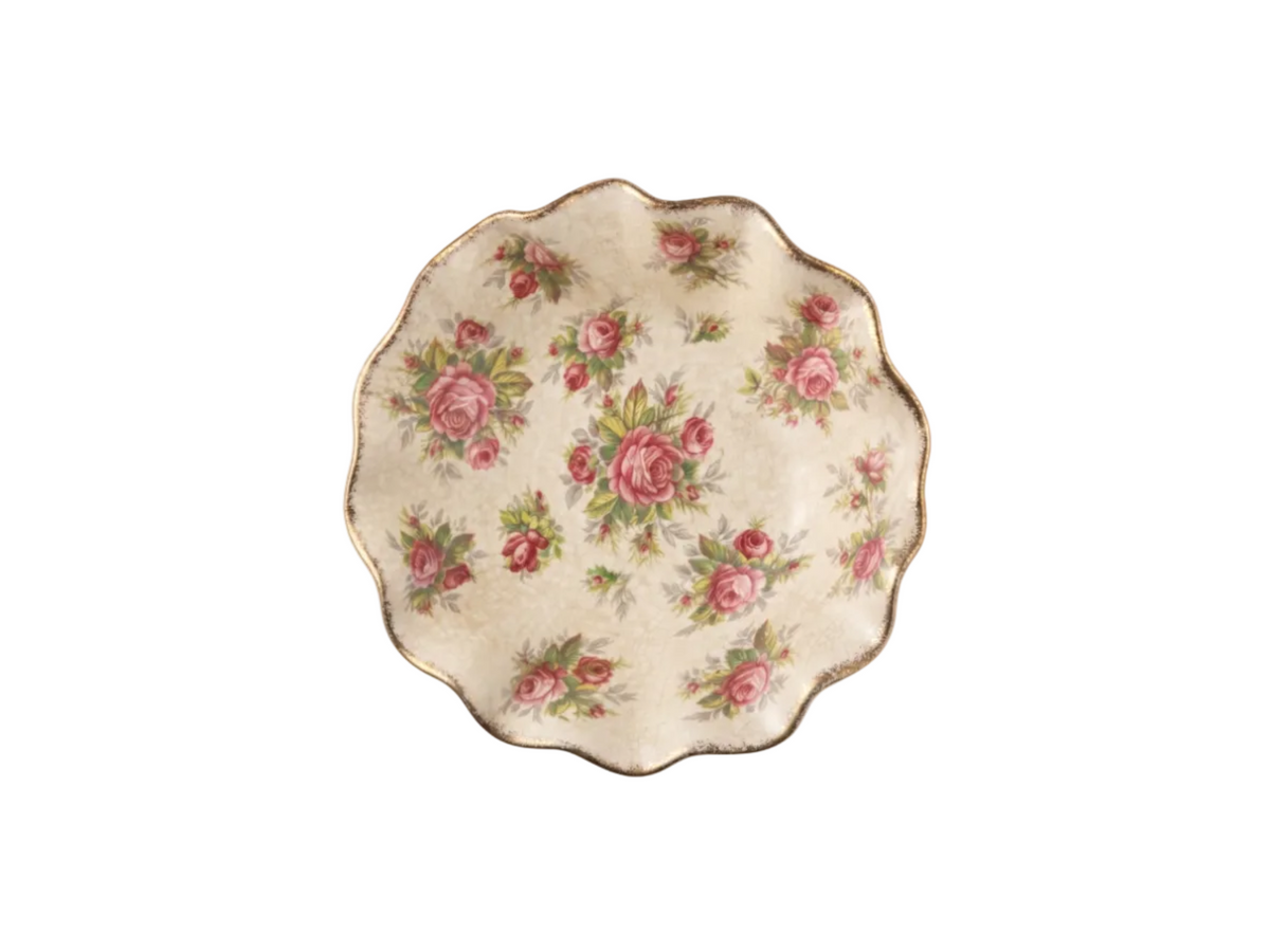 Old Foley James Kent La Rosa Fluted Rose Trinket Dish