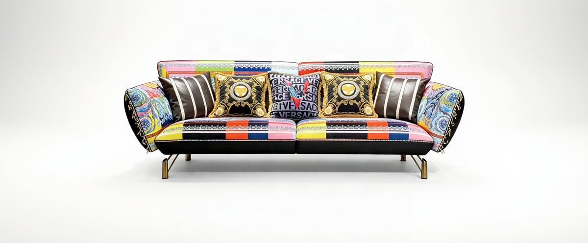 Designer Inspired 3 Seater Sofa Baroque Multicolour