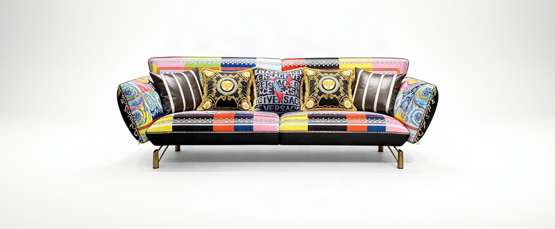 Designer Inspired 3 Seater Sofa Baroque Multicolour