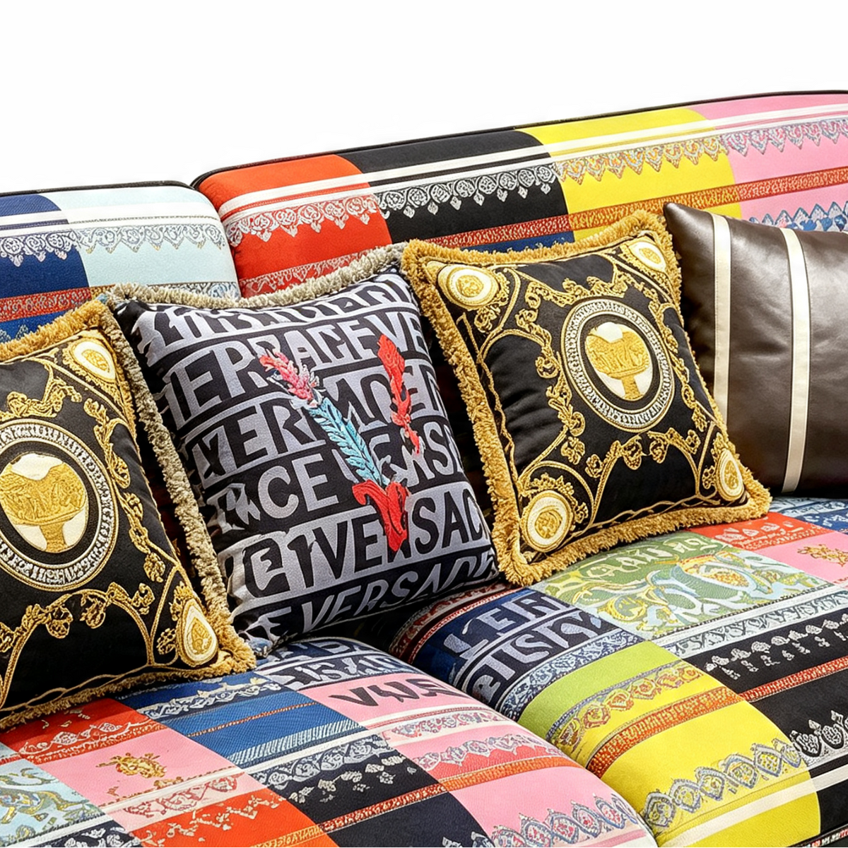 Designer Inspired 3 Seater Sofa Baroque Multicolour