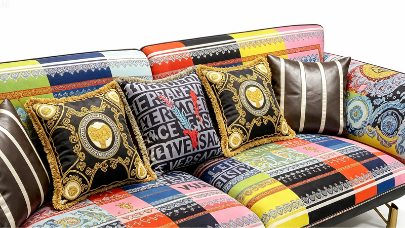 Designer Inspired 3 Seater Sofa Baroque Multicolour