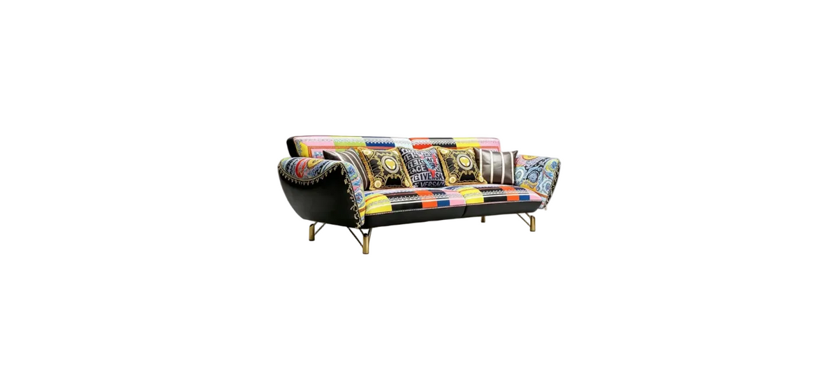 Designer Inspired 3 Seater Sofa Baroque Multicolour