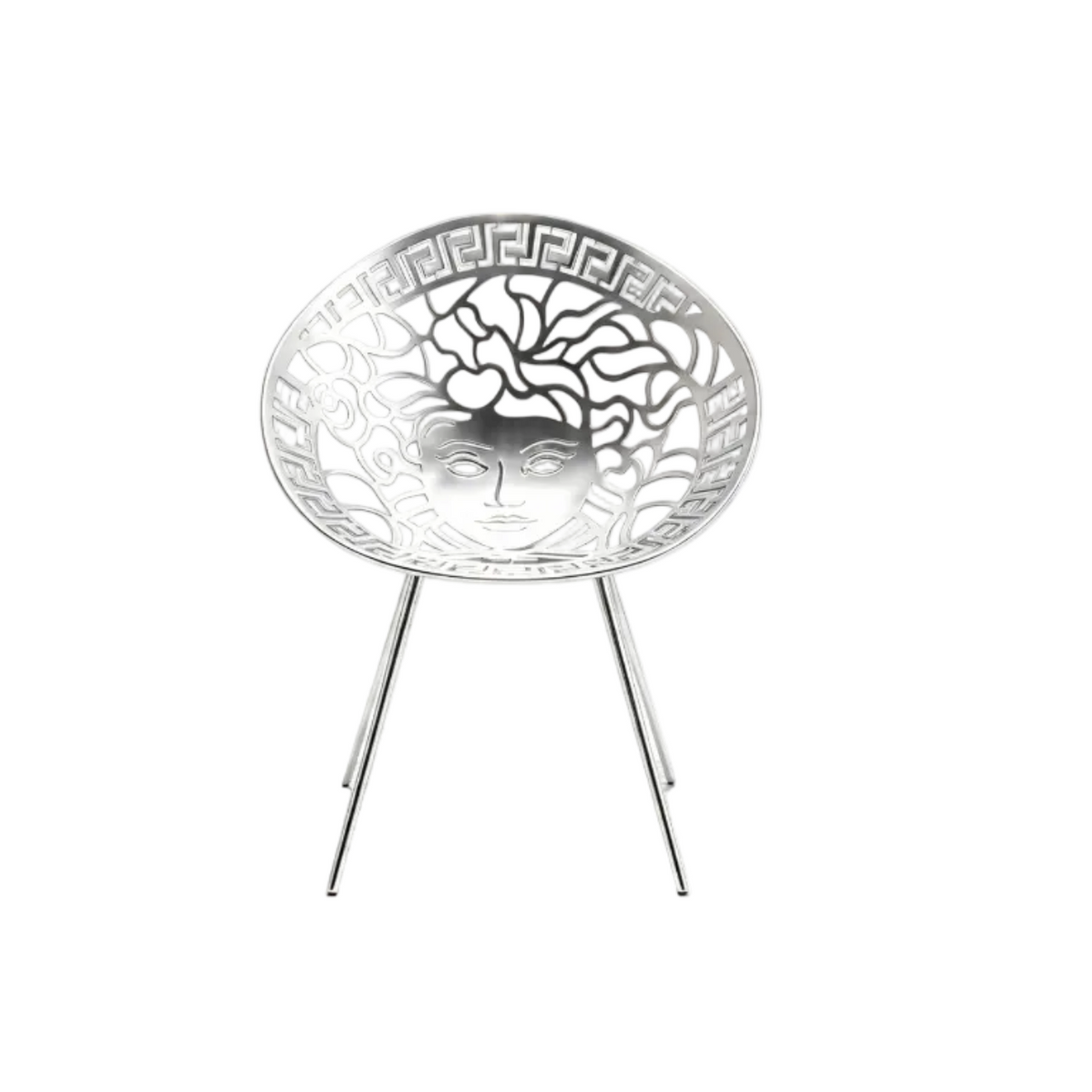 Medusa Chair Accent Armchair – Gold Silver Black White