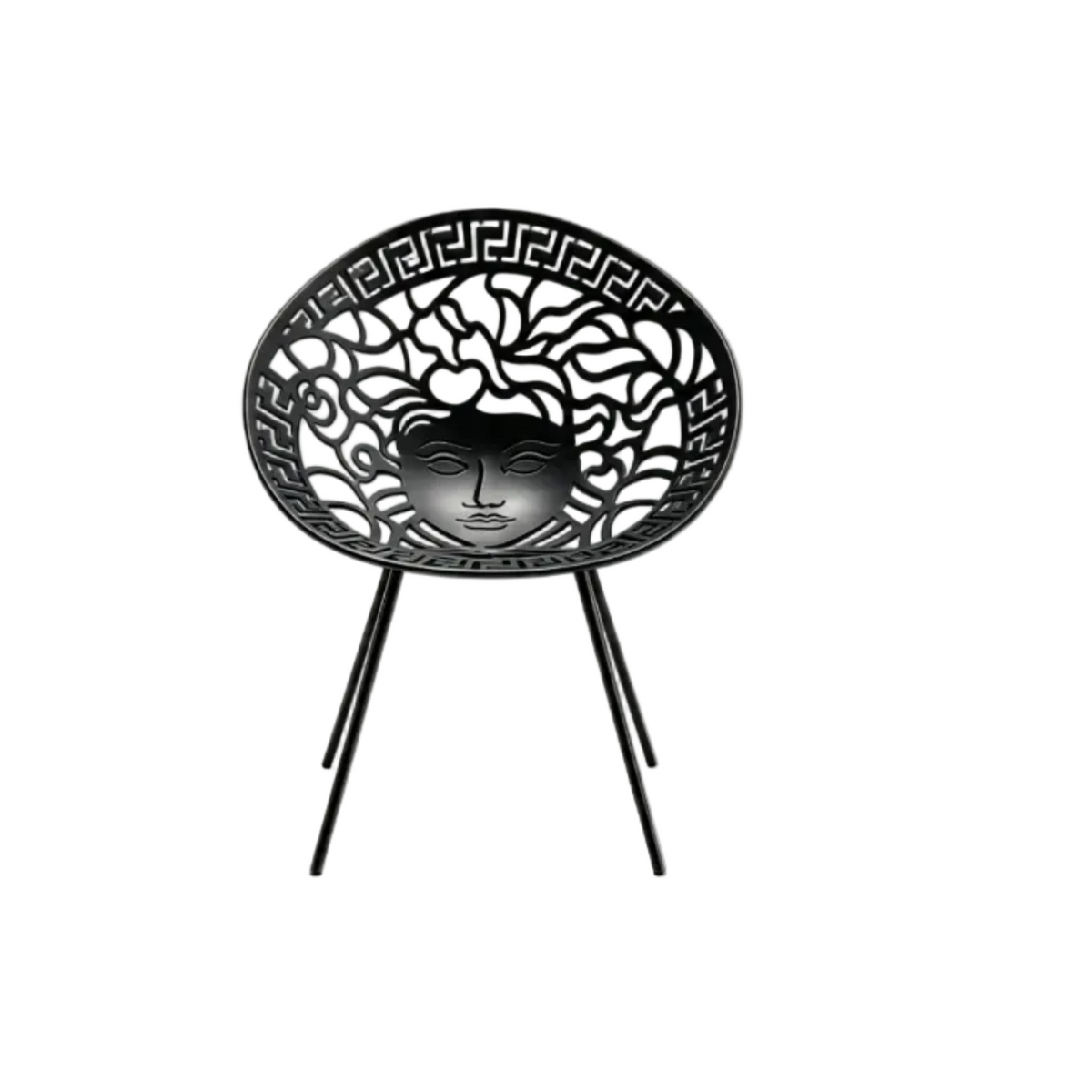 Medusa Chair Accent Armchair – Gold Silver Black White