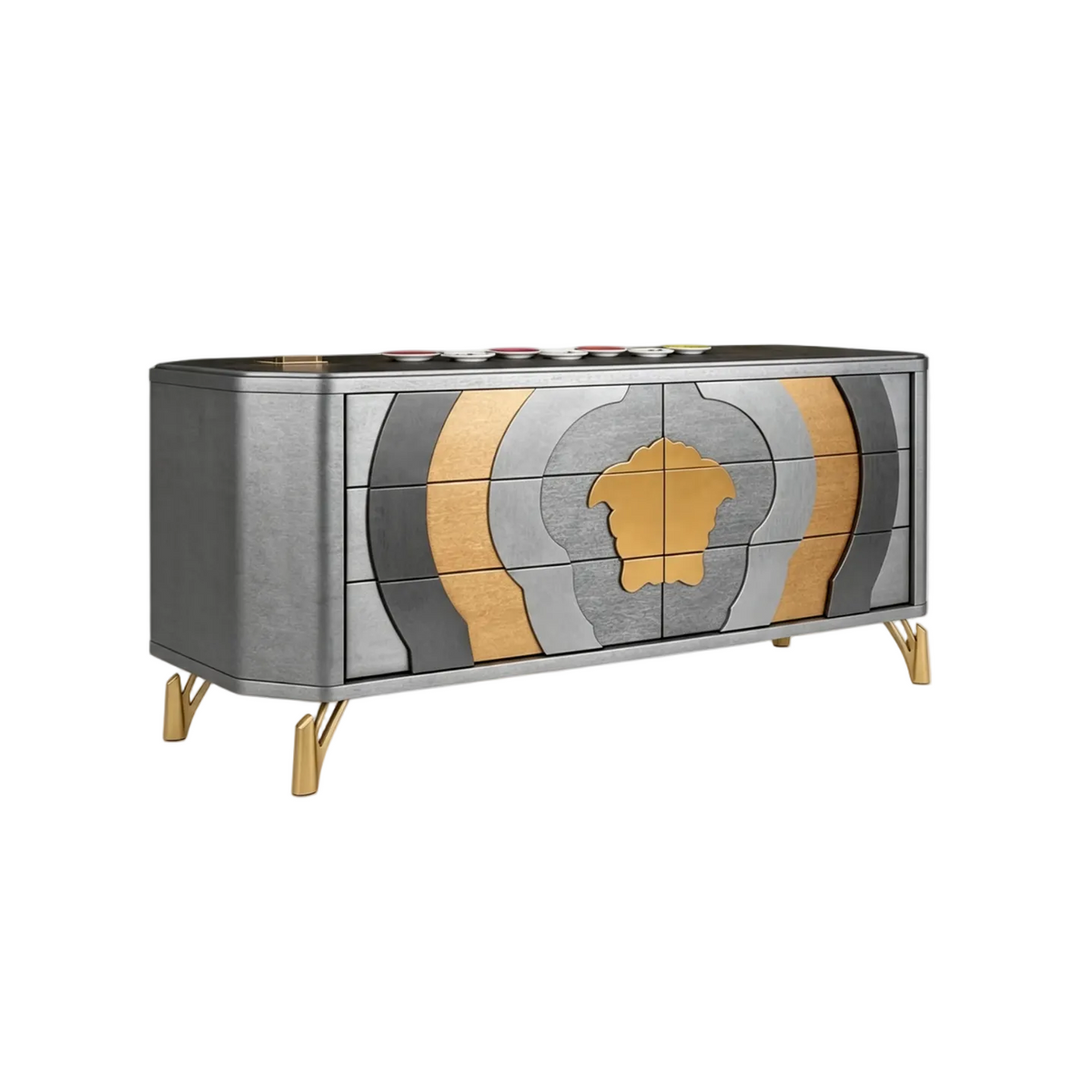 Designer Inspired Medusa Sideboard Buffet Credenza
