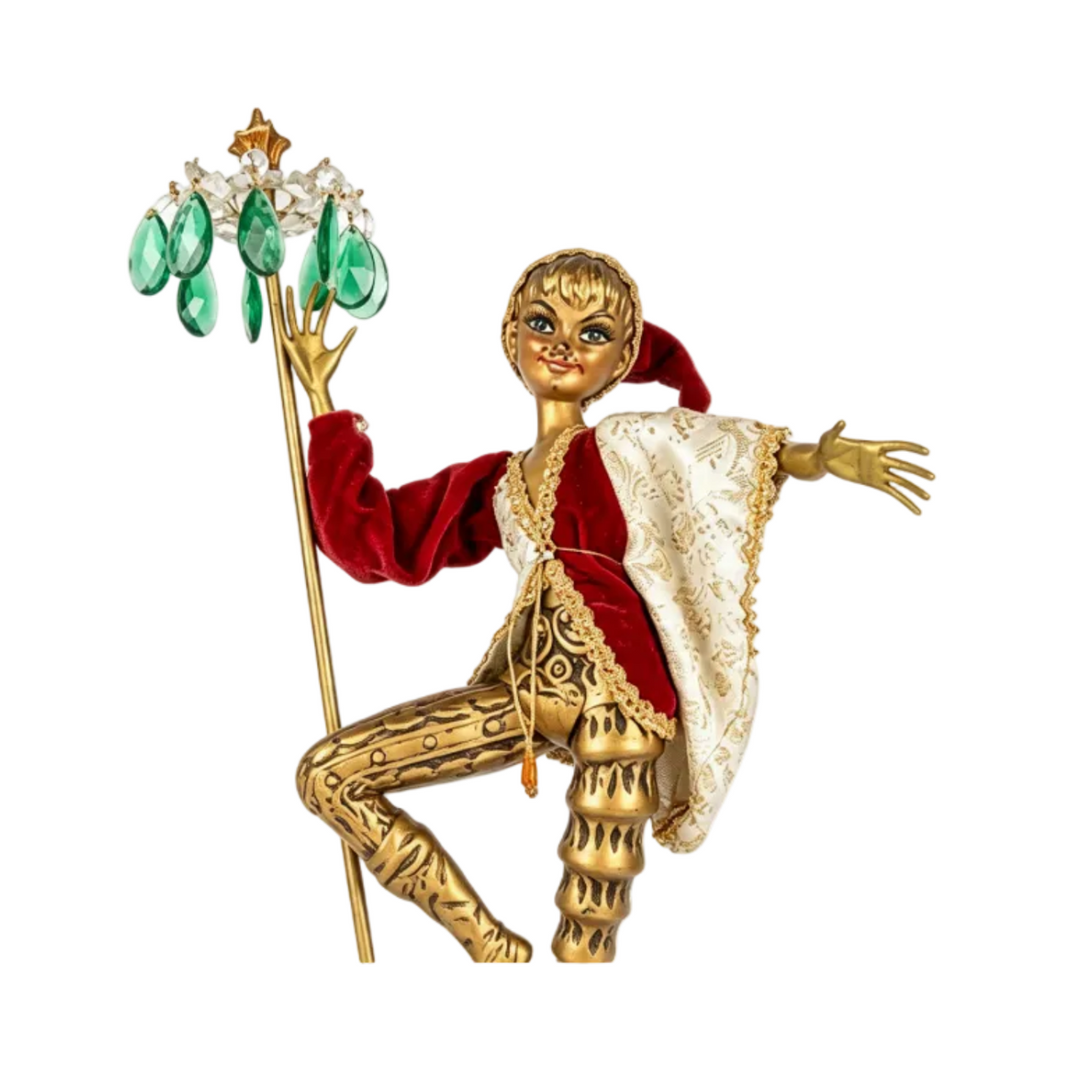 Vintage Italian Pixie Jester Lamp — Venetian Harlequin