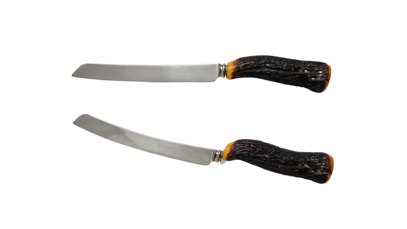 Sheffield Serrated Bread Knife with Stag Antler Handle