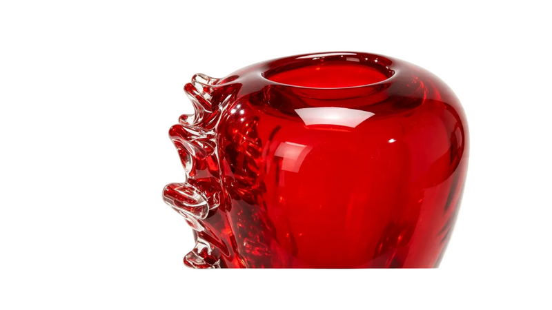 Rare Pavel Hlava Brain Vase — Czech Art Glass Crystalex 1968