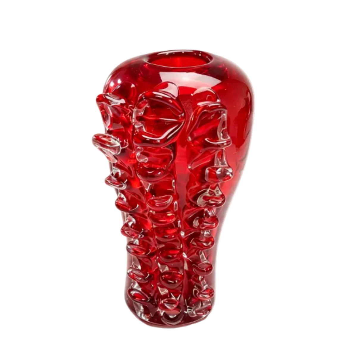 Rare Pavel Hlava Brain Vase — Czech Art Glass Crystalex 1968