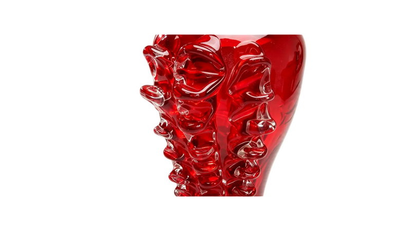 Rare Pavel Hlava Brain Vase — Czech Art Glass Crystalex 1968