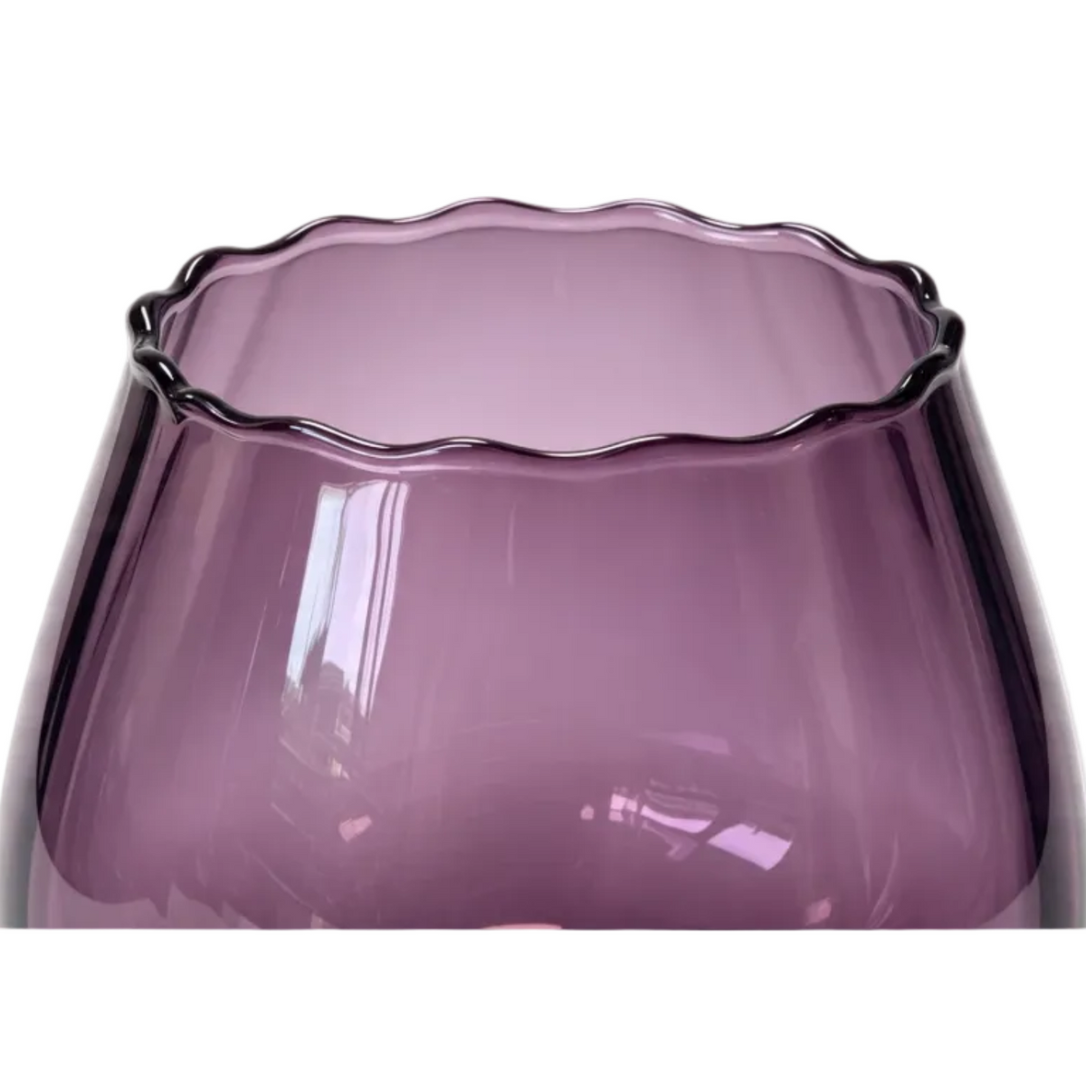 1960s Italian Empoli Amethyst Purple Glass Brandy Vase