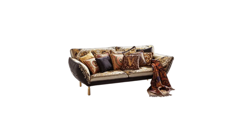 Designer Inspired 2-Seater Sofa | Microfiber & Jacquard