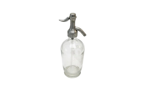 VINTAGE W. WOODROOFE NORWOOD SA Soda Siphon Clear Glass Seltzer Bottle|286940903572