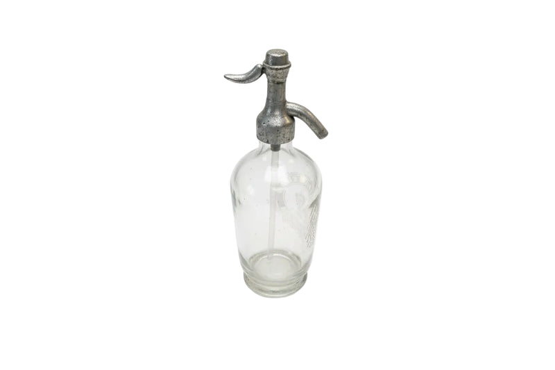 VINTAGE W. WOODROOFE NORWOOD SA Soda Siphon Clear Glass Seltzer Bottle|286940903572
