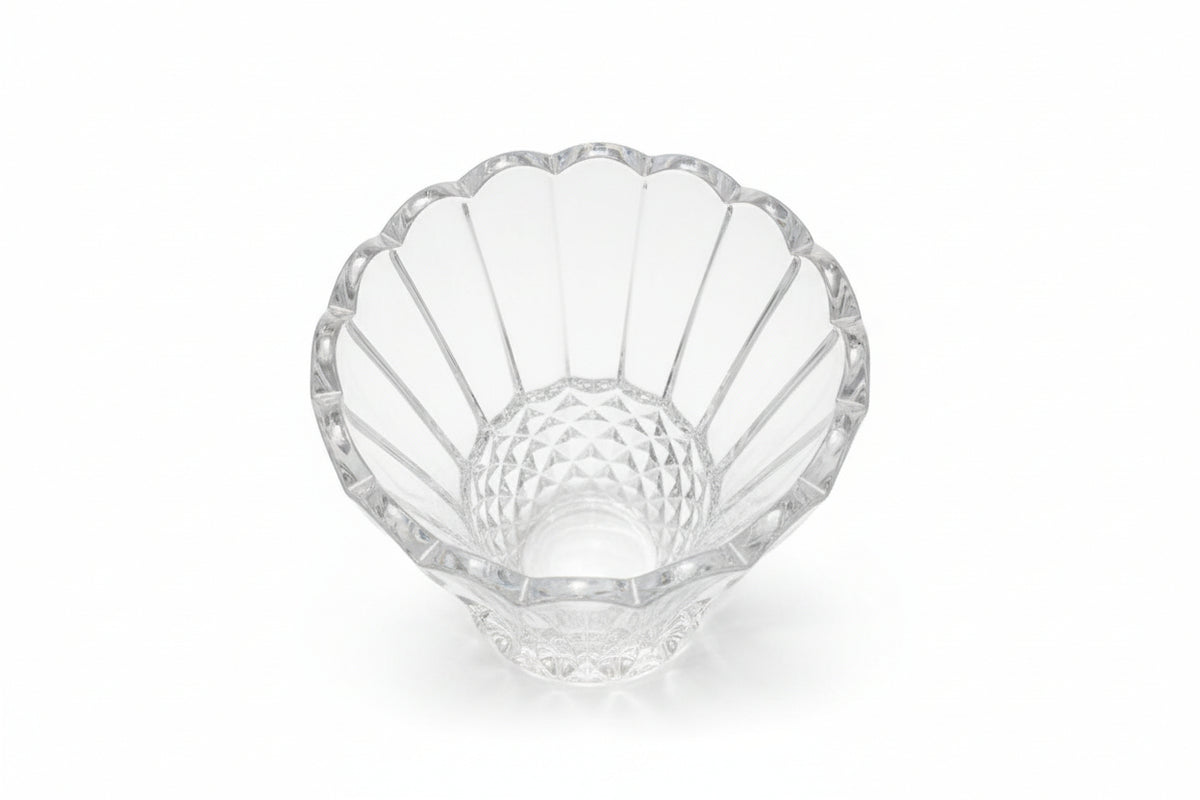 Genuine 25% Lead Crystal Clear Glass Vase Premium Diamond Cut Pattern|286917331083