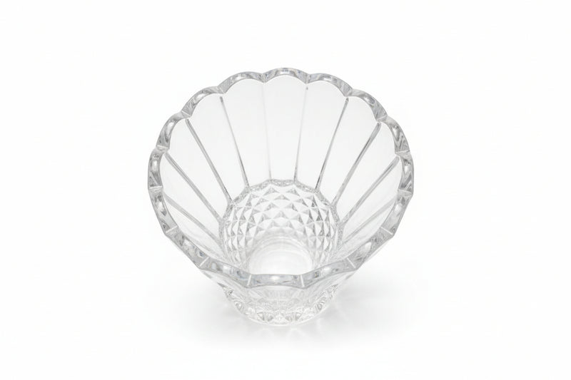 Genuine 25% Lead Crystal Clear Glass Vase Premium Diamond Cut Pattern|286917331083