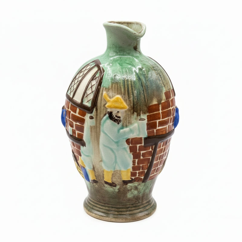 VINTAGE A.G. Wood Ltd Burslem ENGLAND Handpainted Cottage Cruet/Toby Mug Set|286918324681