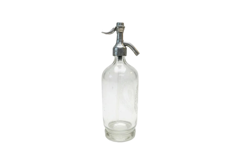 VINTAGE W. WOODROOFE NORWOOD SA Soda Siphon Clear Glass Seltzer Bottle|286940903572