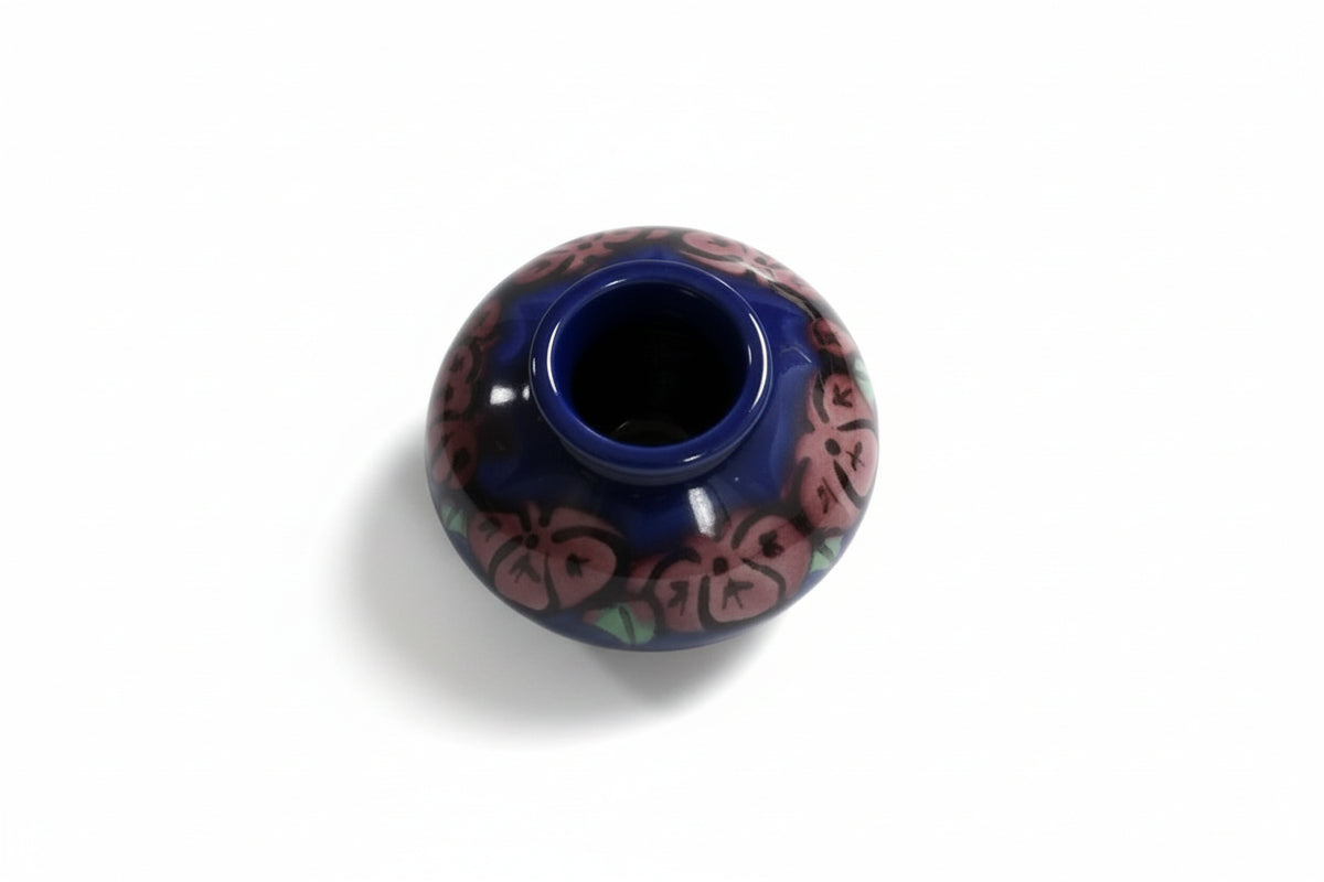 Vintage Australian Studio Art Pottery Vase Signed Gabrielle Brunsdon Cobalt Blue|286964303827