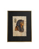 Egyptian Papyrus Art - Pharaoh Tutankhamun Profile - Authentic Papyrus|287254904984