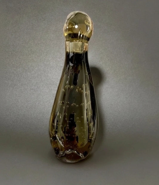 Vintage Murano Art Glass Bird Figurine - V. Nason & C. - Smoky Bullicante - 854g|286868484269