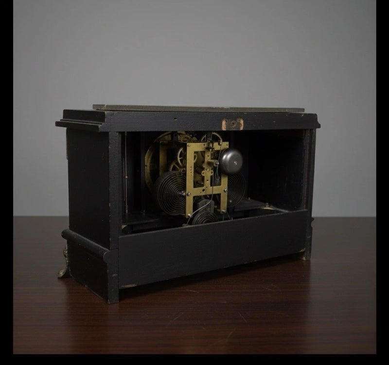RARE Antique Sessions Clock Co. "Baldwin" Black Mantel Clock|286919581639
