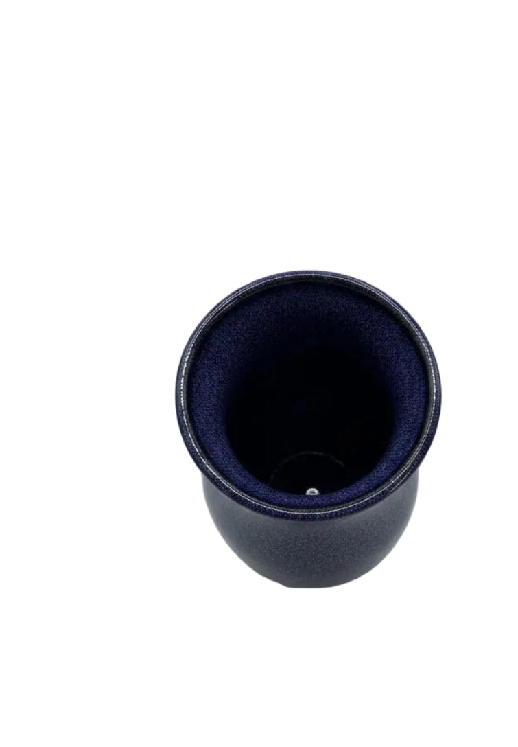 VINTAGE HÅNDSNAAKT Blue Speckled Stoneware Vase - Handmade Dutch Art Pottery|286945657131