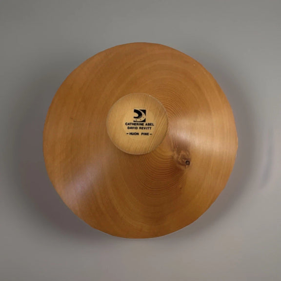 RARE VINTAGE CATHERINE ABEL & DAVID REVITT Huon Pine & Green Stone Star Bowl|286922808504