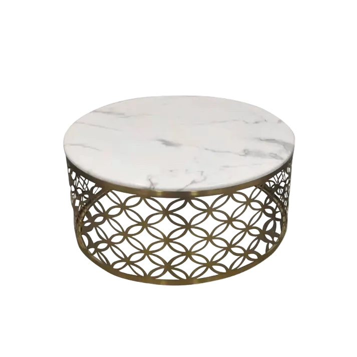 Gold Geometric Coffee Table|286958032089