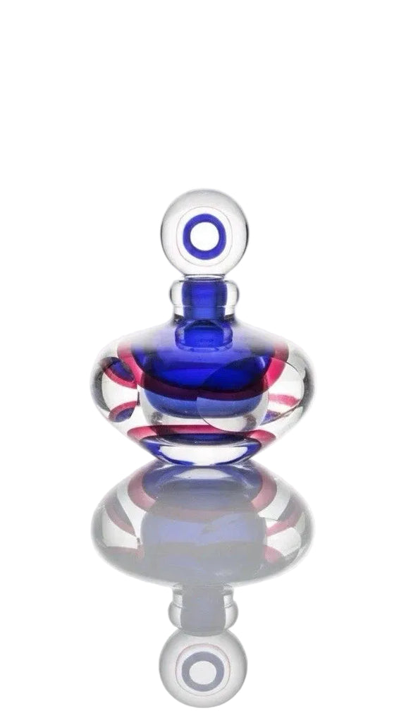 Fifth Avenue Crystal Sommerso Perfume Bottles - Set of 2 - Royal Blue & Magenta|287063967924