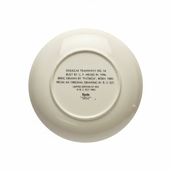 Spode Limited Ed. Douglas Horse Tramways Plate No.34 Patricia Isle Of Man 1993|286939004682