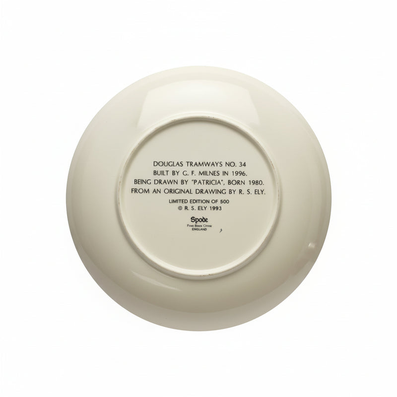 Spode Limited Ed. Douglas Horse Tramways Plate No.34 Patricia Isle Of Man 1993|286939004682
