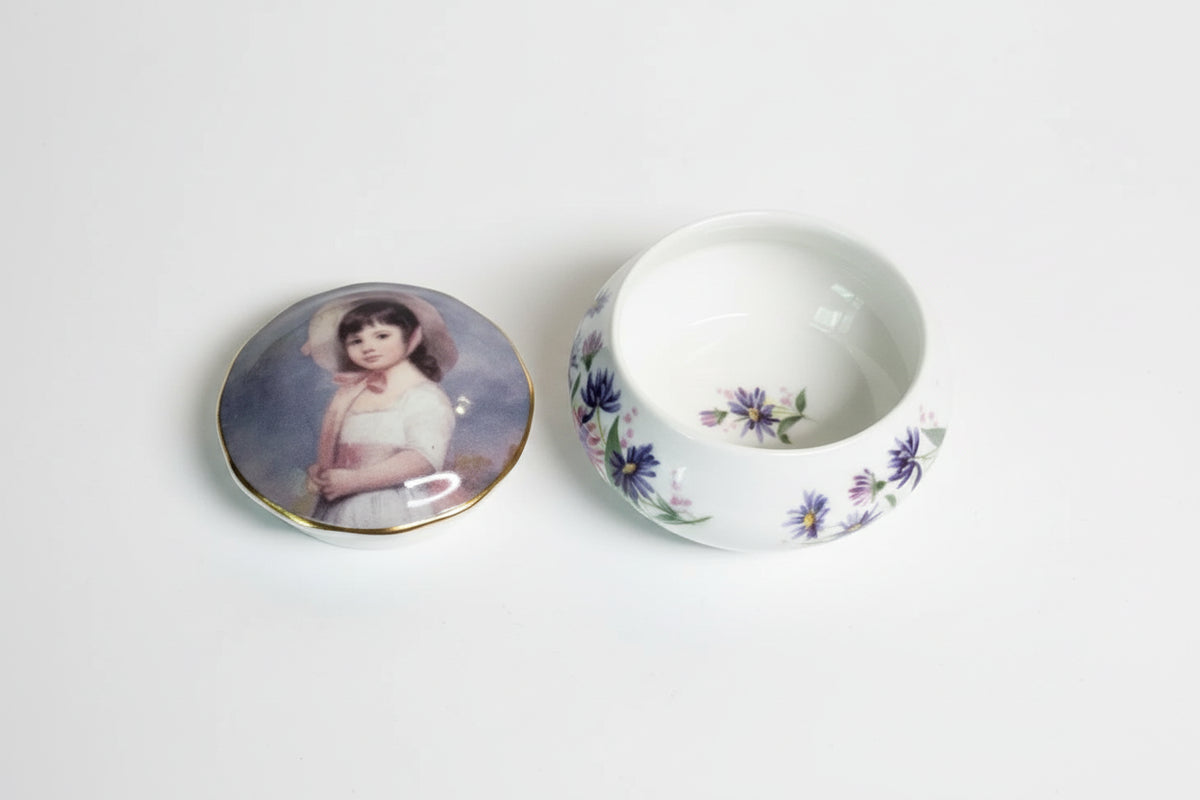 Trinket Box Vintage Staffordshire ENGLAND|286875487176