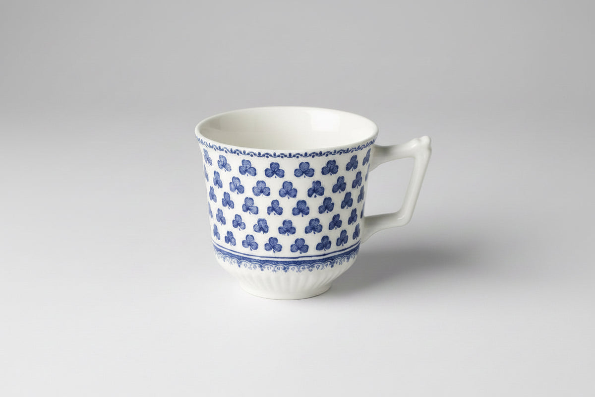 Vintage ADAMS England Blue & White Patterned Ceramic Coffee Mug / Tea Cup|287027871518