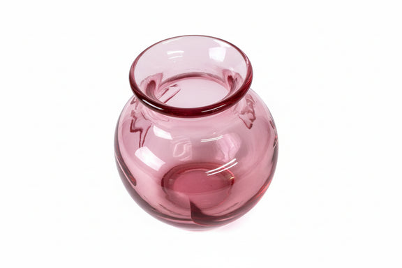 Art Glass Bud Vase Cranberry|286867603273