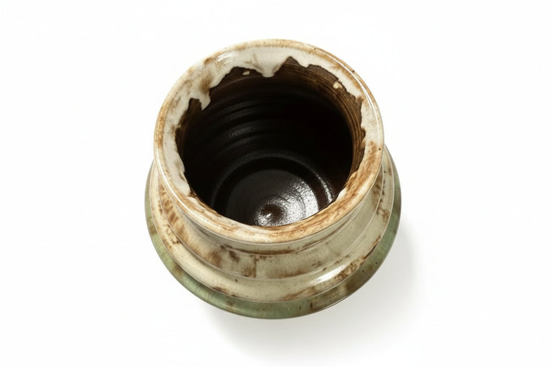 Vintage 1930s Bennetts Adelaide Pottery Rippled Beehive Vase Art Deco Drip Glaze|286932605722