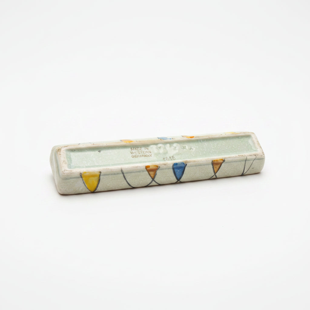 Vintage Mid-Century Modern West German Ceramic Trough Planter|286908159424