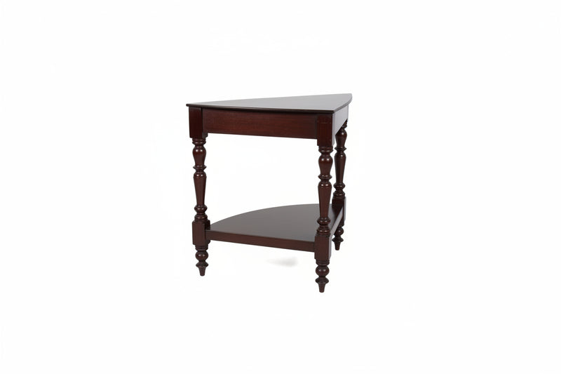 Victorian / Colonial Mahogany Corner Wash Stand Table with Bobbin Legs|286985606962