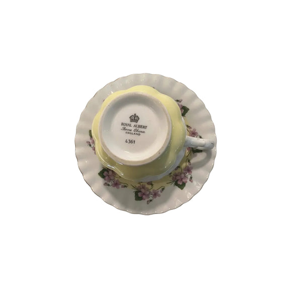 Royal Albert Purple Violet Teacup and Saucer | 4361|286894436141
