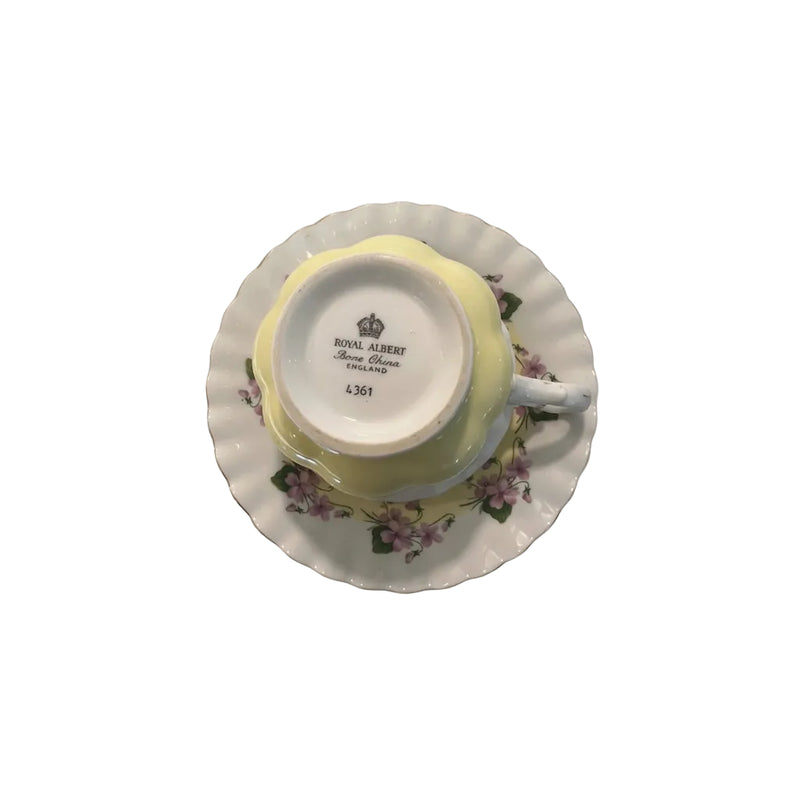 Royal Albert Purple Violet Teacup and Saucer | 4361|286894436141