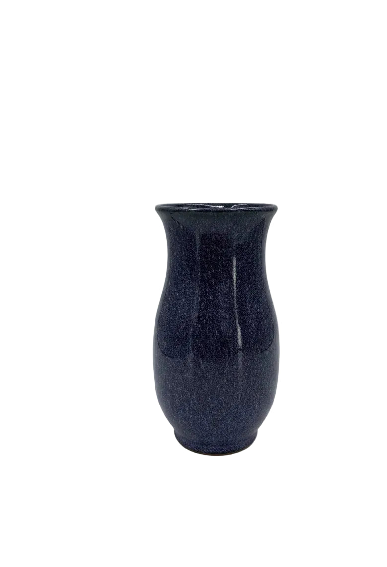 VINTAGE HÅNDSNAAKT Blue Speckled Stoneware Vase - Handmade Dutch Art Pottery|286945657131