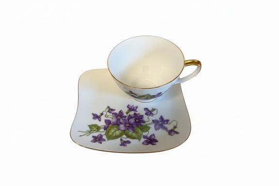 Westminster Fine China Australia "Violet" Pattern Cup and Saucer (Code 639)|286875580199