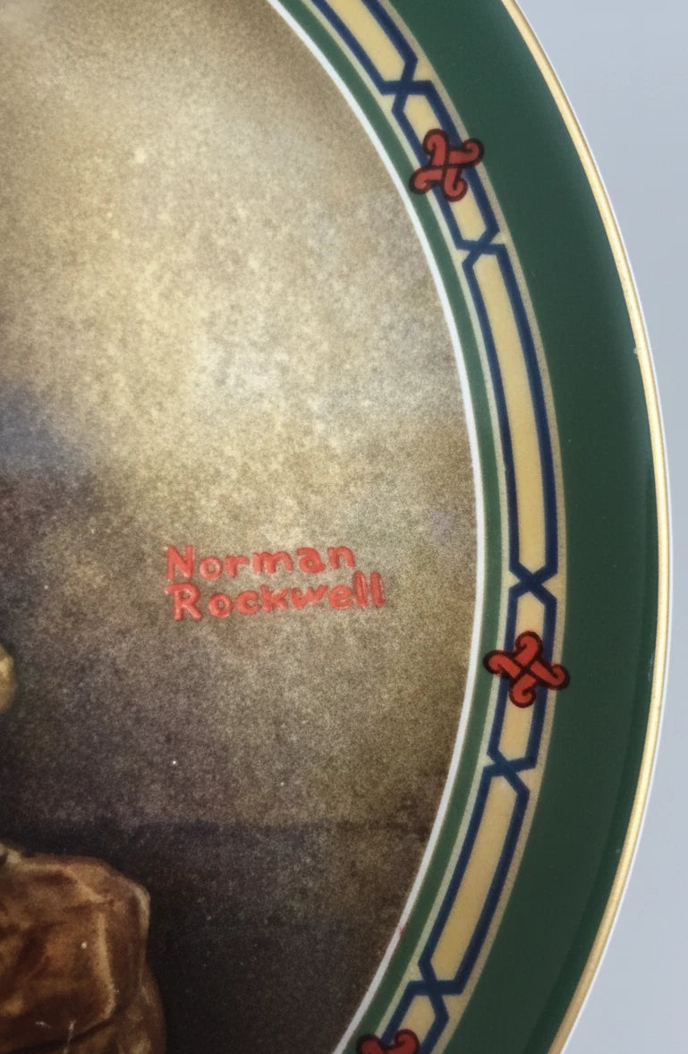 Norman Rockwell "Waiting for the Train" Collector Plate - Edwin M. Knowles -|286939810105